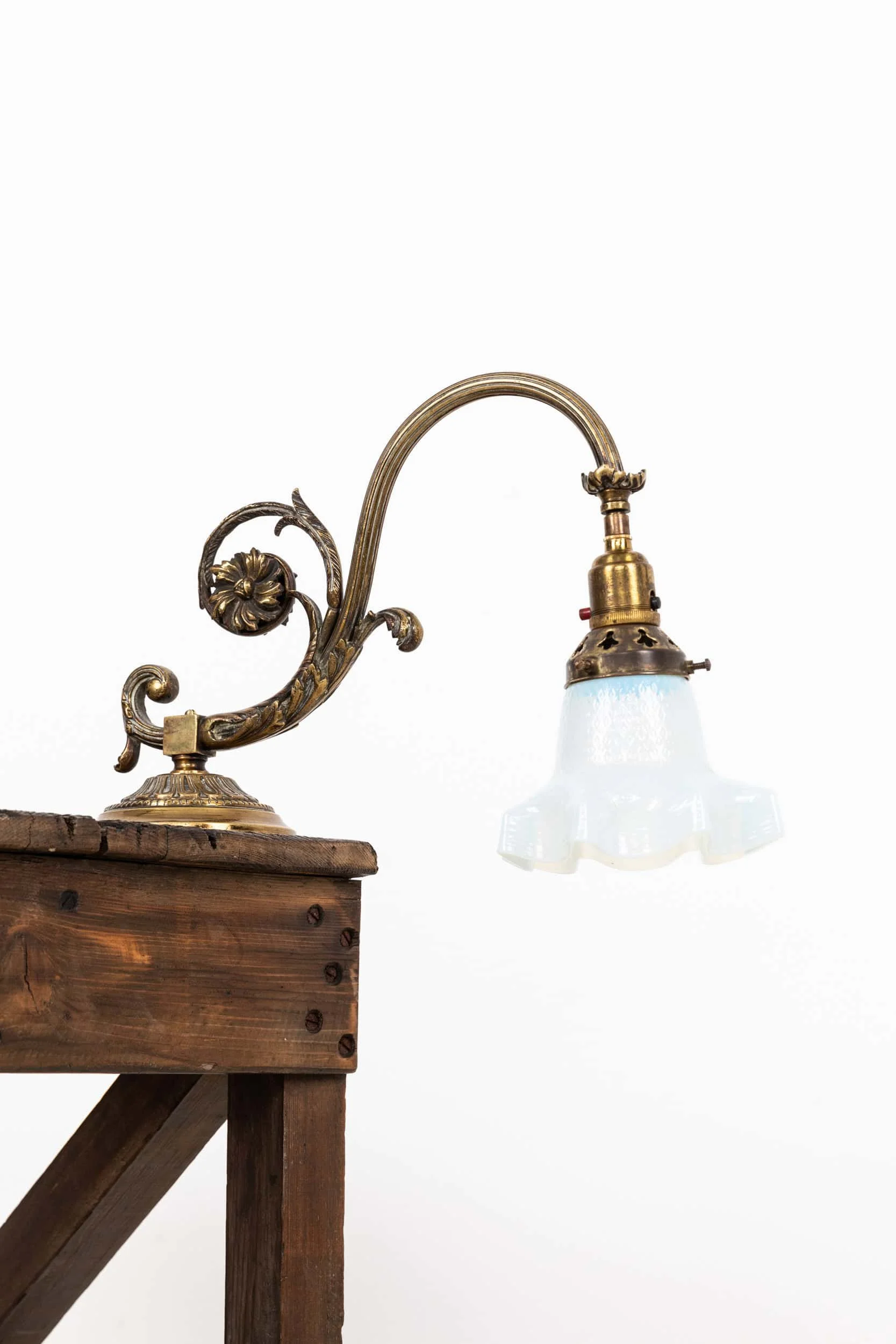 Blue Tinted Holophane Antique Pendant Lights — Antiques Workshop
